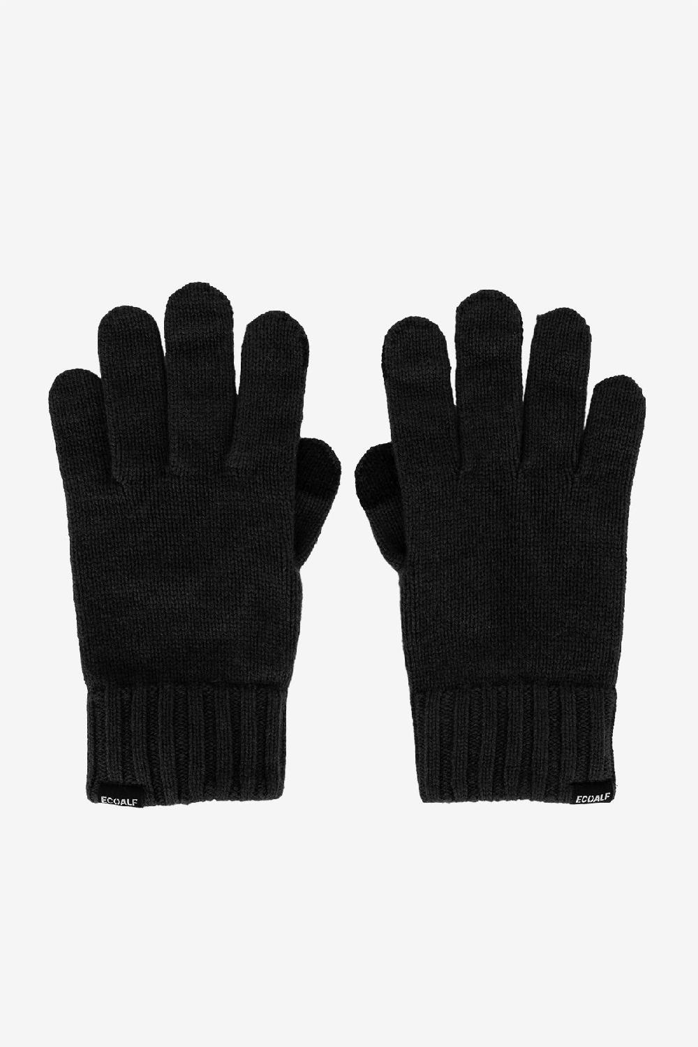 Ecoalf BLACK WOOL GLOVES