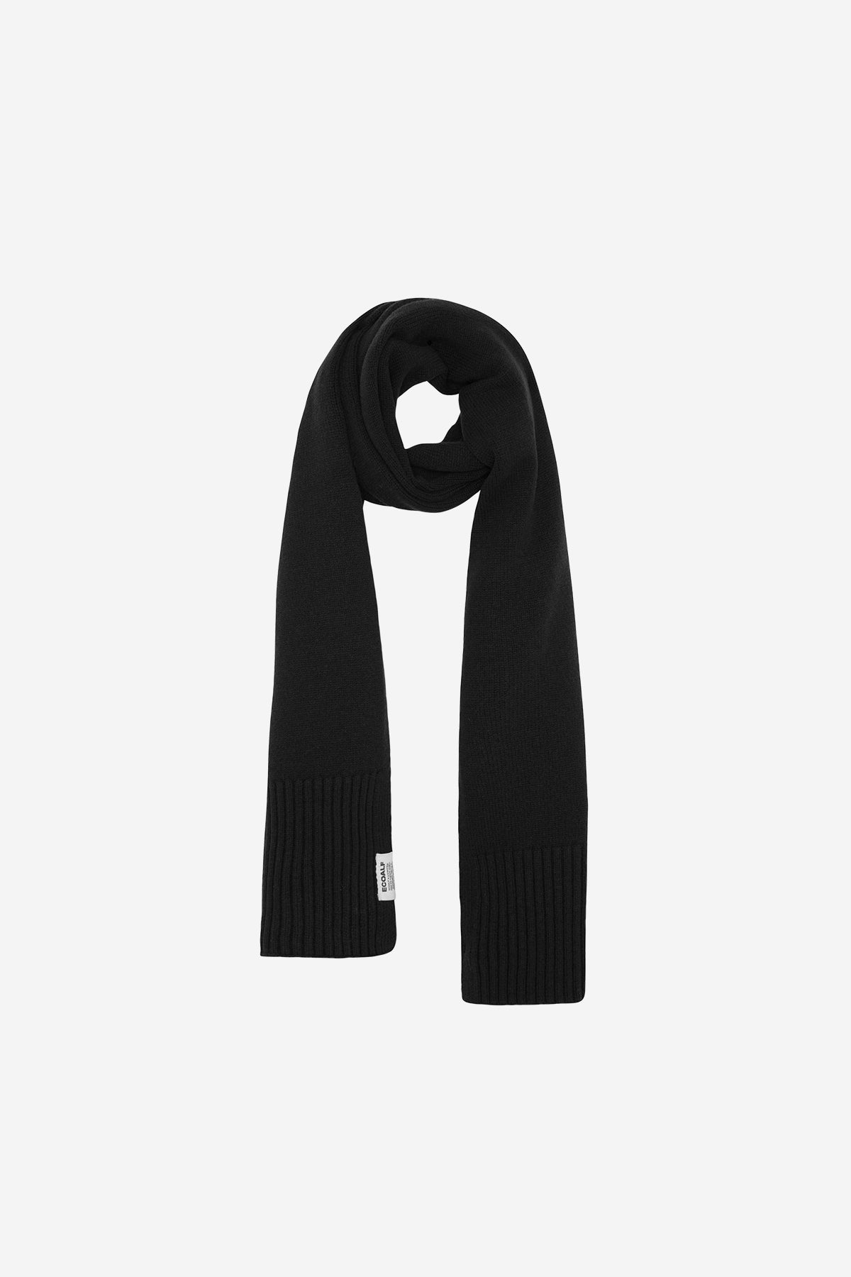 Ecoalf BLACK WOOL SCARF