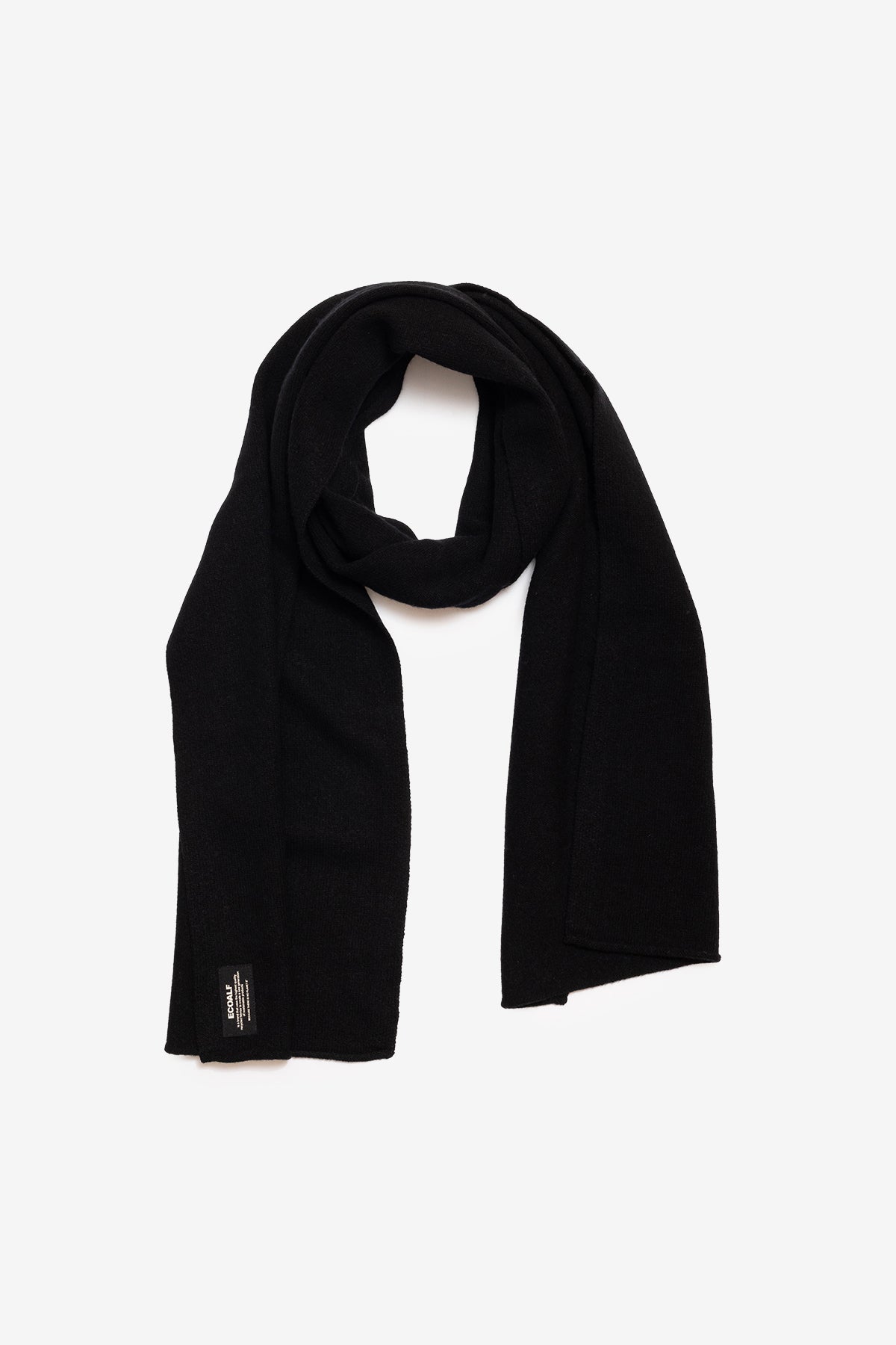 Ecoalf BLACK WOOL SCARF