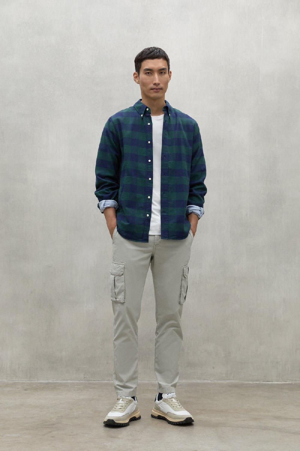 Ecoalf BLUE AND GREEN GASTON SHIRT
