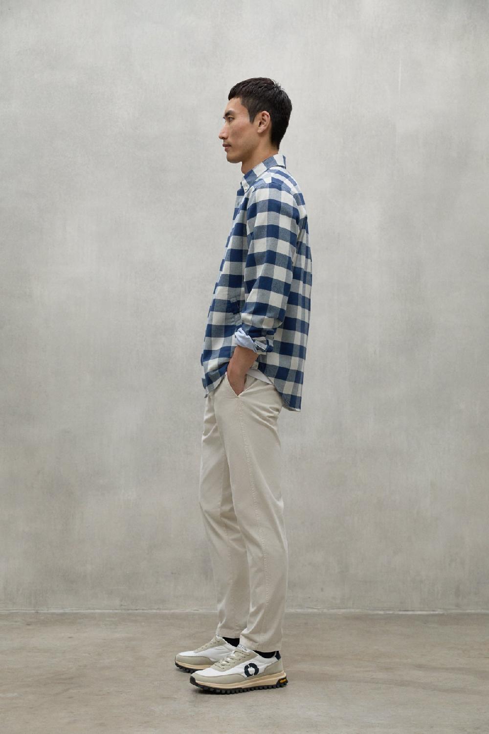 Ecoalf BLUE AND WHITE GASTON SHIRT