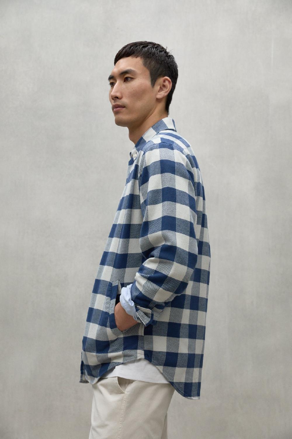 Ecoalf BLUE AND WHITE GASTON SHIRT