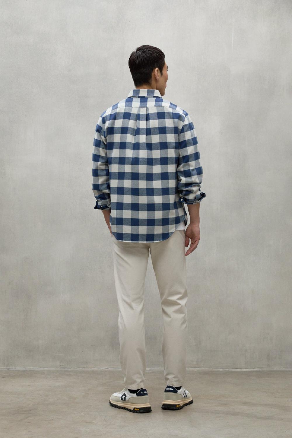 Ecoalf BLUE AND WHITE GASTON SHIRT