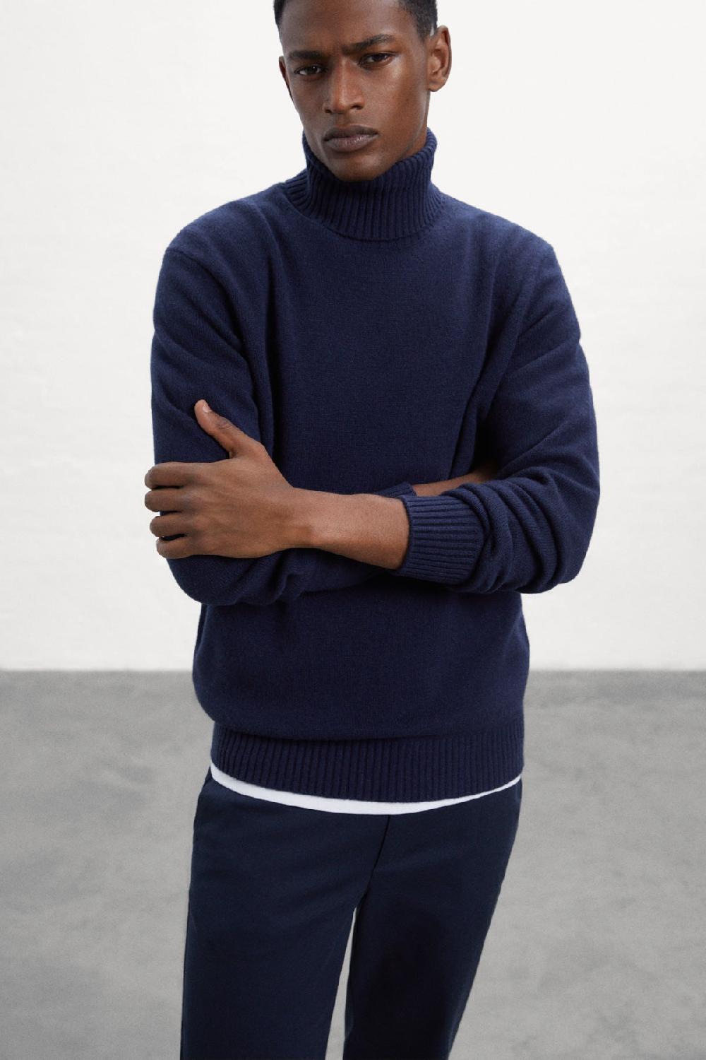 Ecoalf BLUE BRUN KNITTED JUMPER