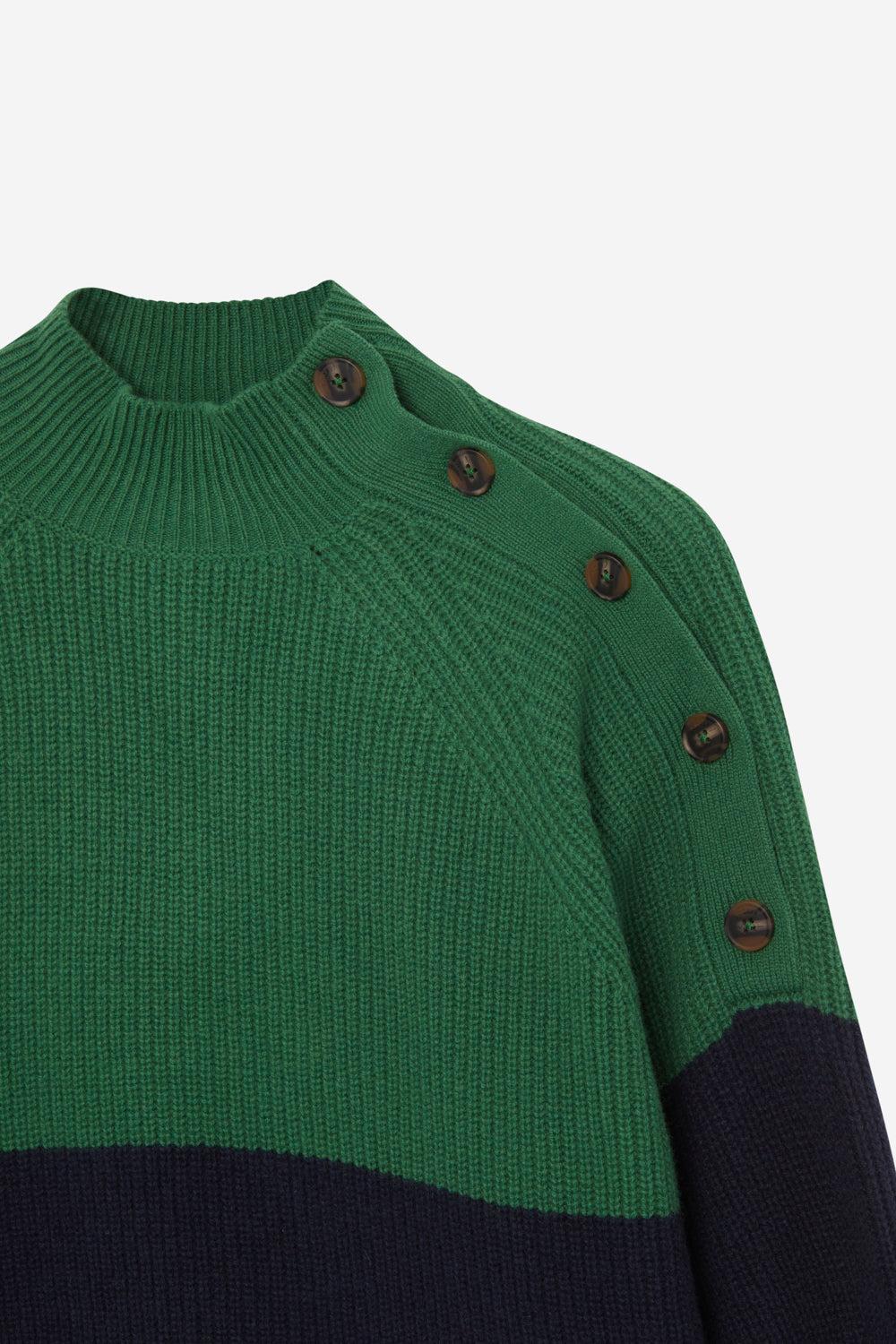 Ecoalf BLUE BURSARIA KNITTED JUMPER