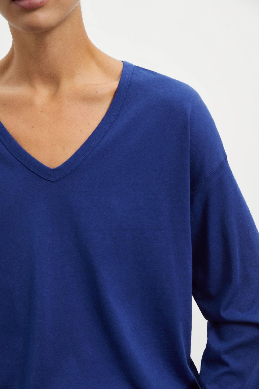 Ecoalf BLUE CAMBERRA LONG-SLEEVED T-SHIRT