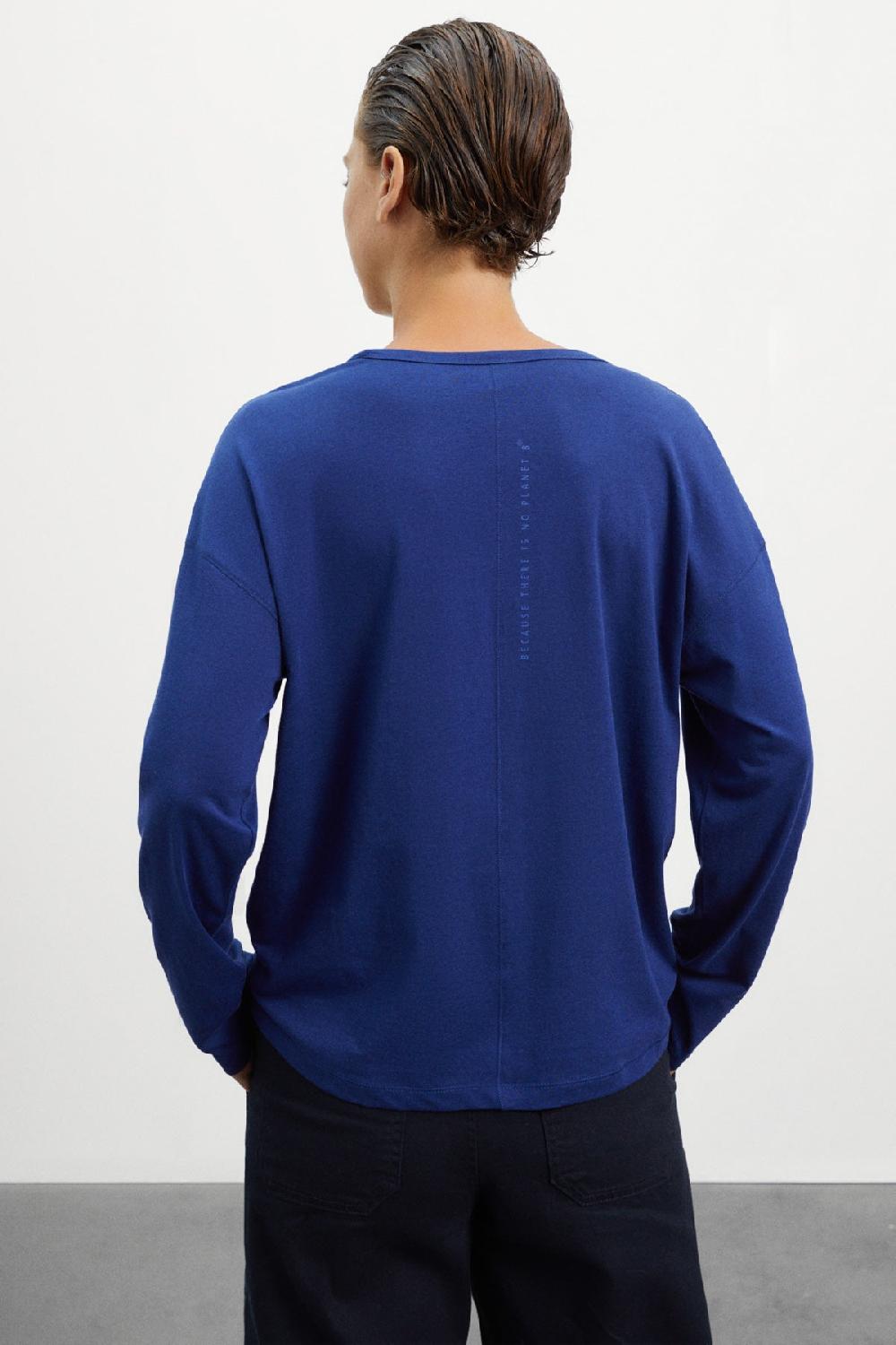 Ecoalf BLUE CAMBERRA LONG-SLEEVED T-SHIRT