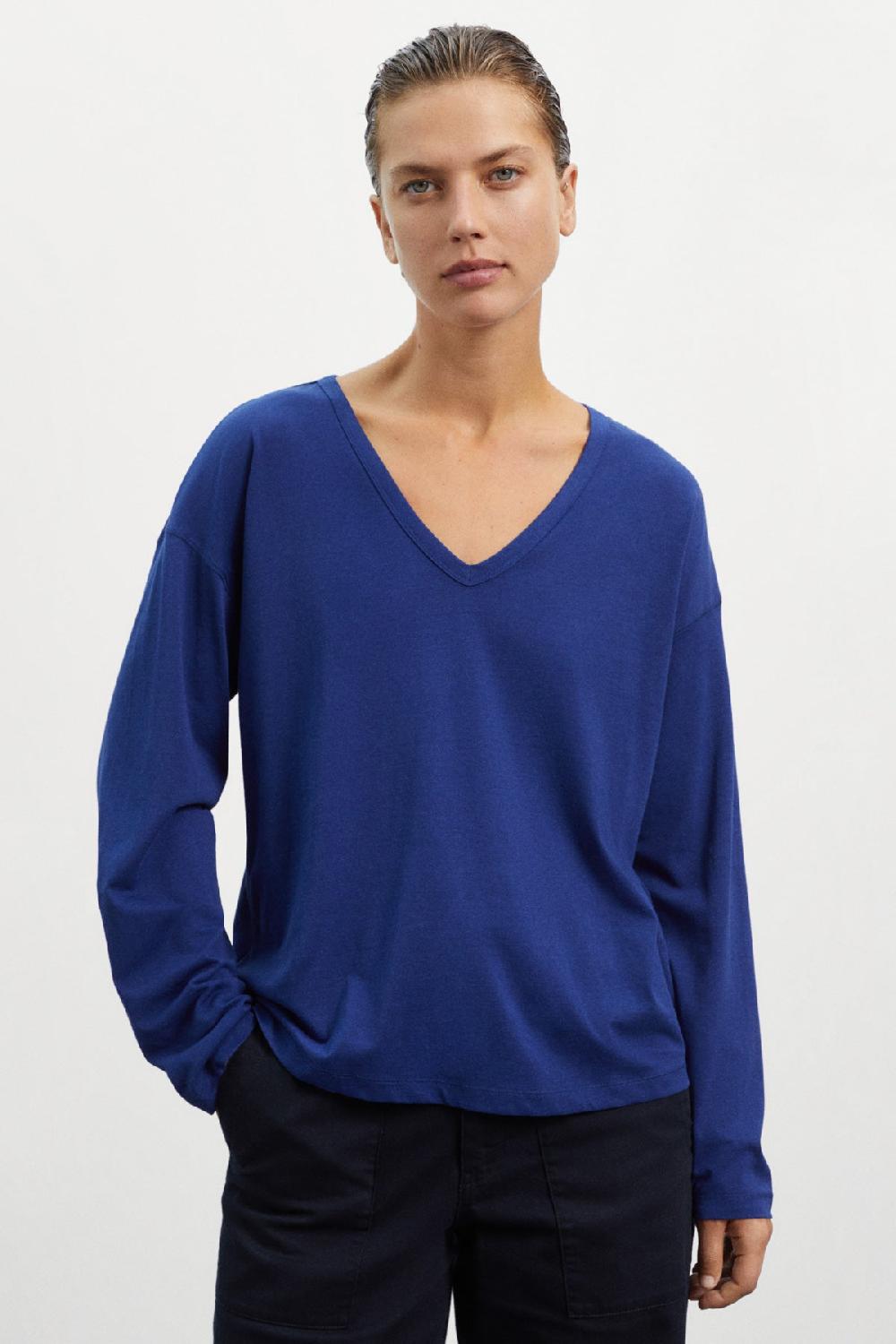 Ecoalf BLUE CAMBERRA LONG-SLEEVED T-SHIRT