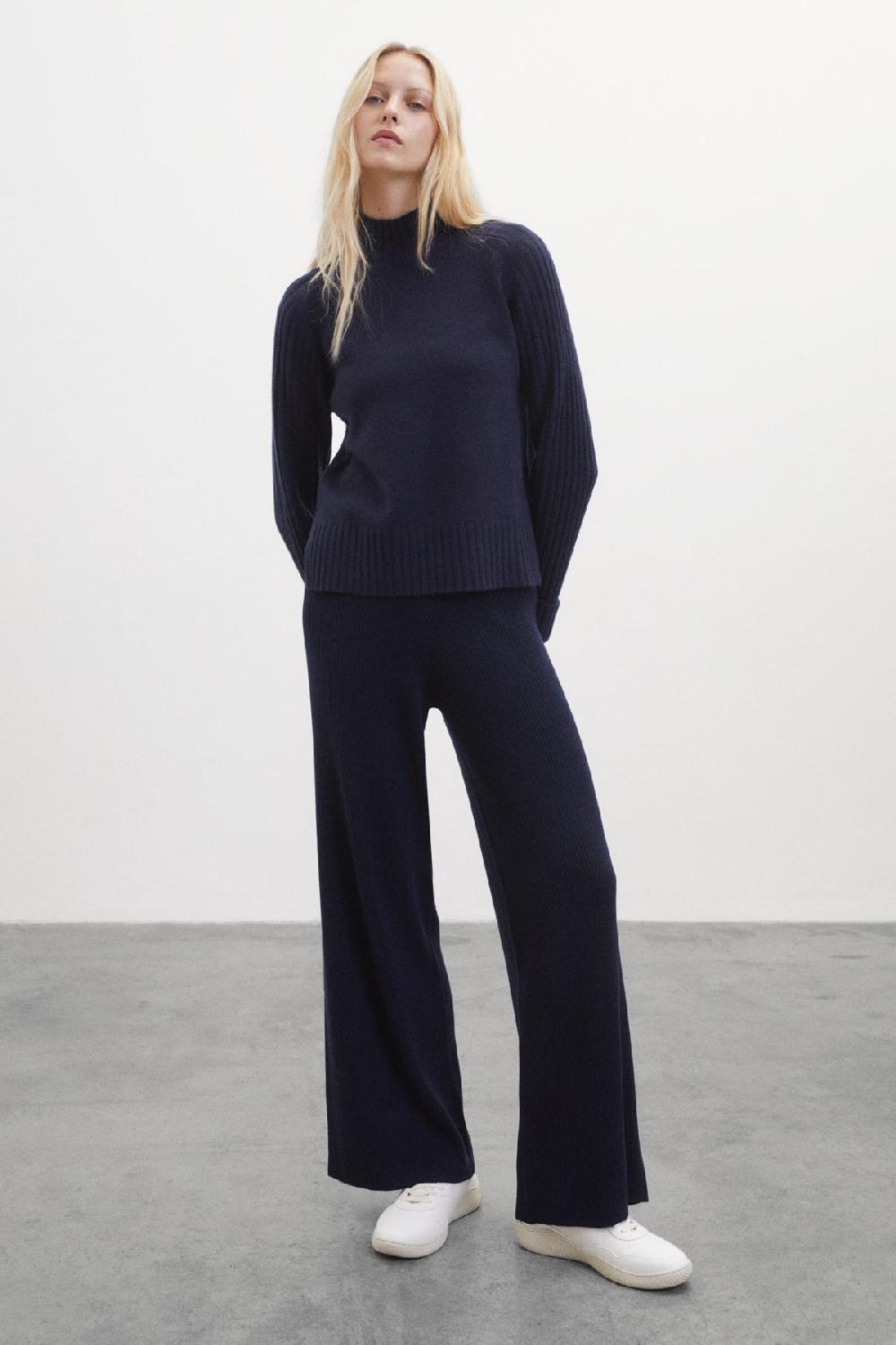 Ecoalf BLUE EUCALIPTO KNITTED JUMPER