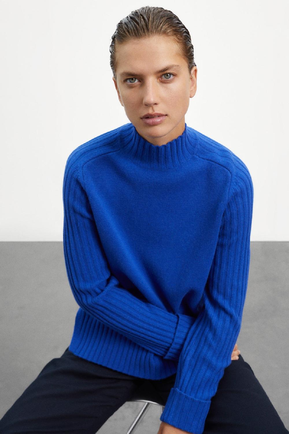 Ecoalf BLUE EUCALIPTO KNITTED JUMPER