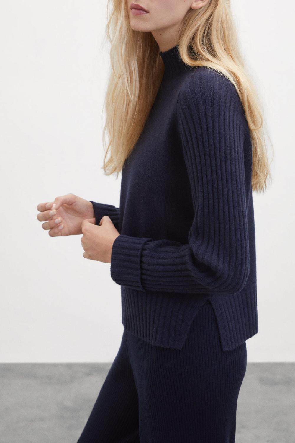 Ecoalf BLUE EUCALIPTO KNITTED JUMPER