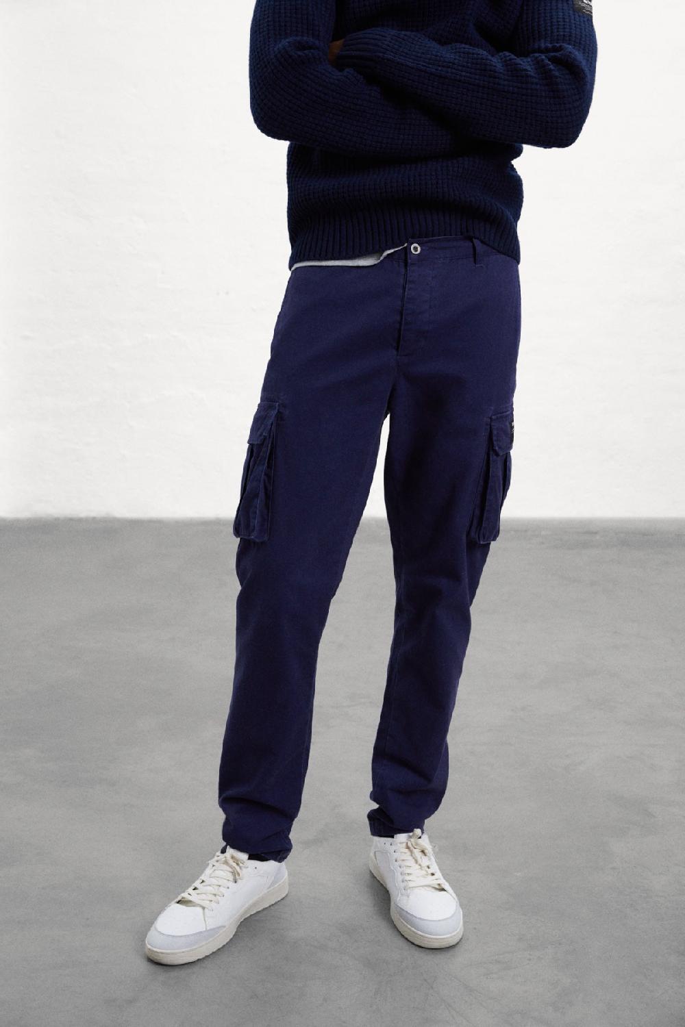 Ecoalf BLUE GERI CARGO TROUSERS