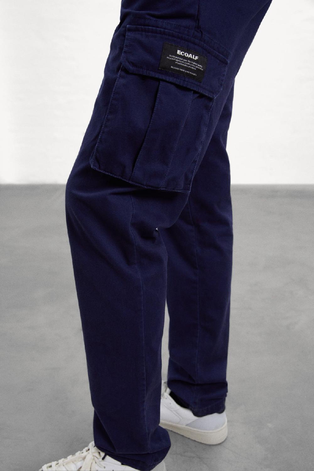 Ecoalf BLUE GERI CARGO TROUSERS