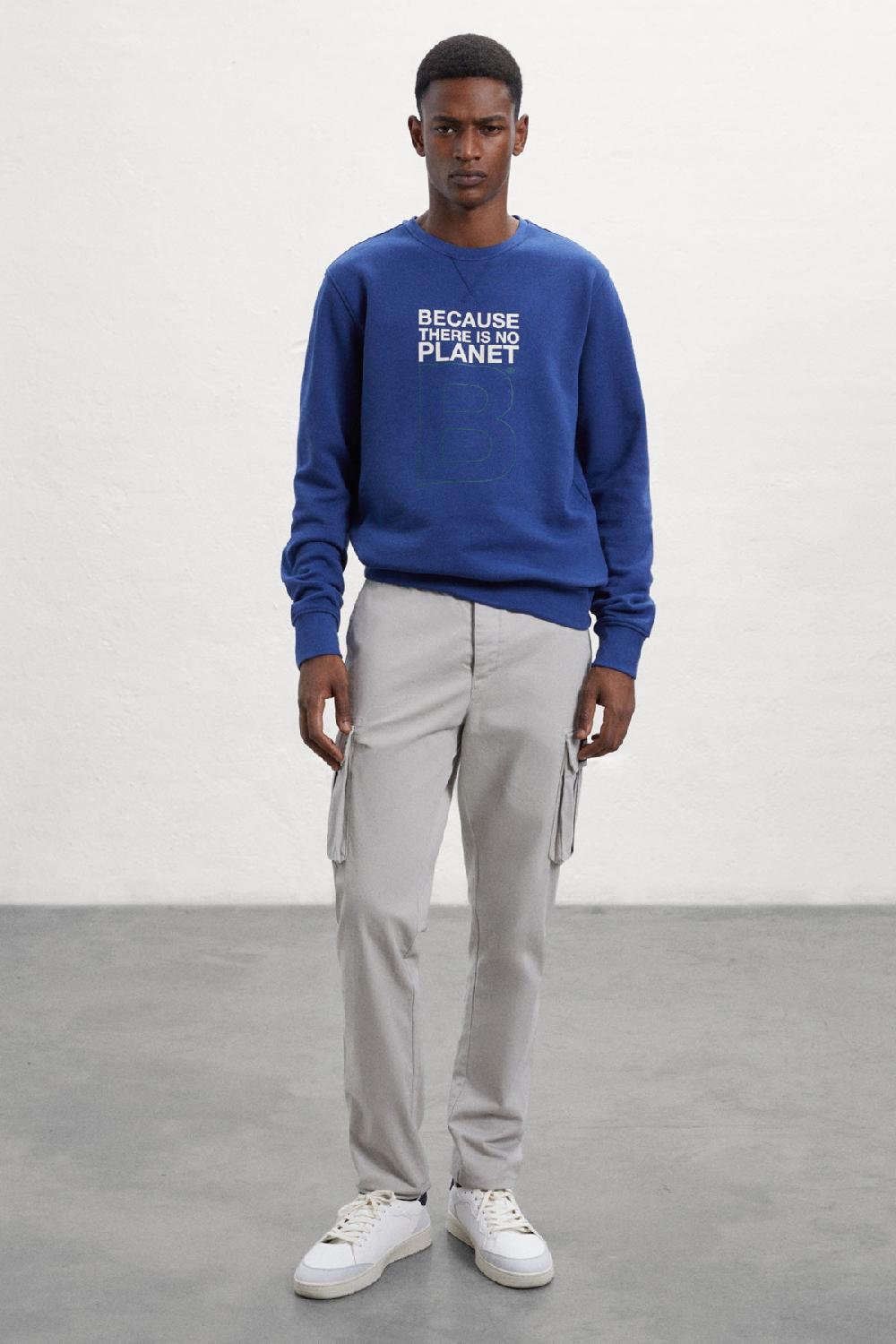 Ecoalf BLUE GREAT B SWEATSHIRT