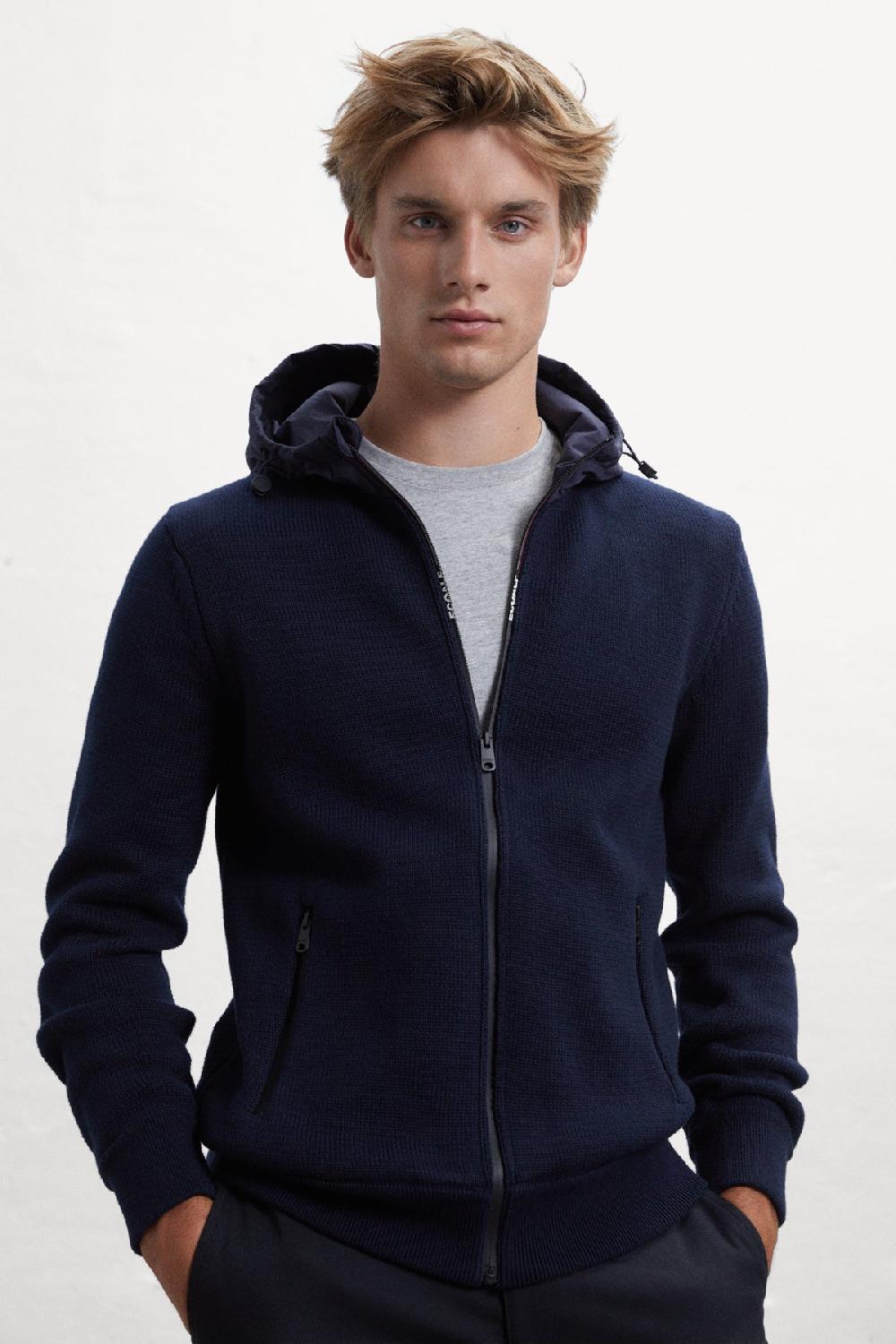 Ecoalf BLUE LESCA KNITTED JUMPER