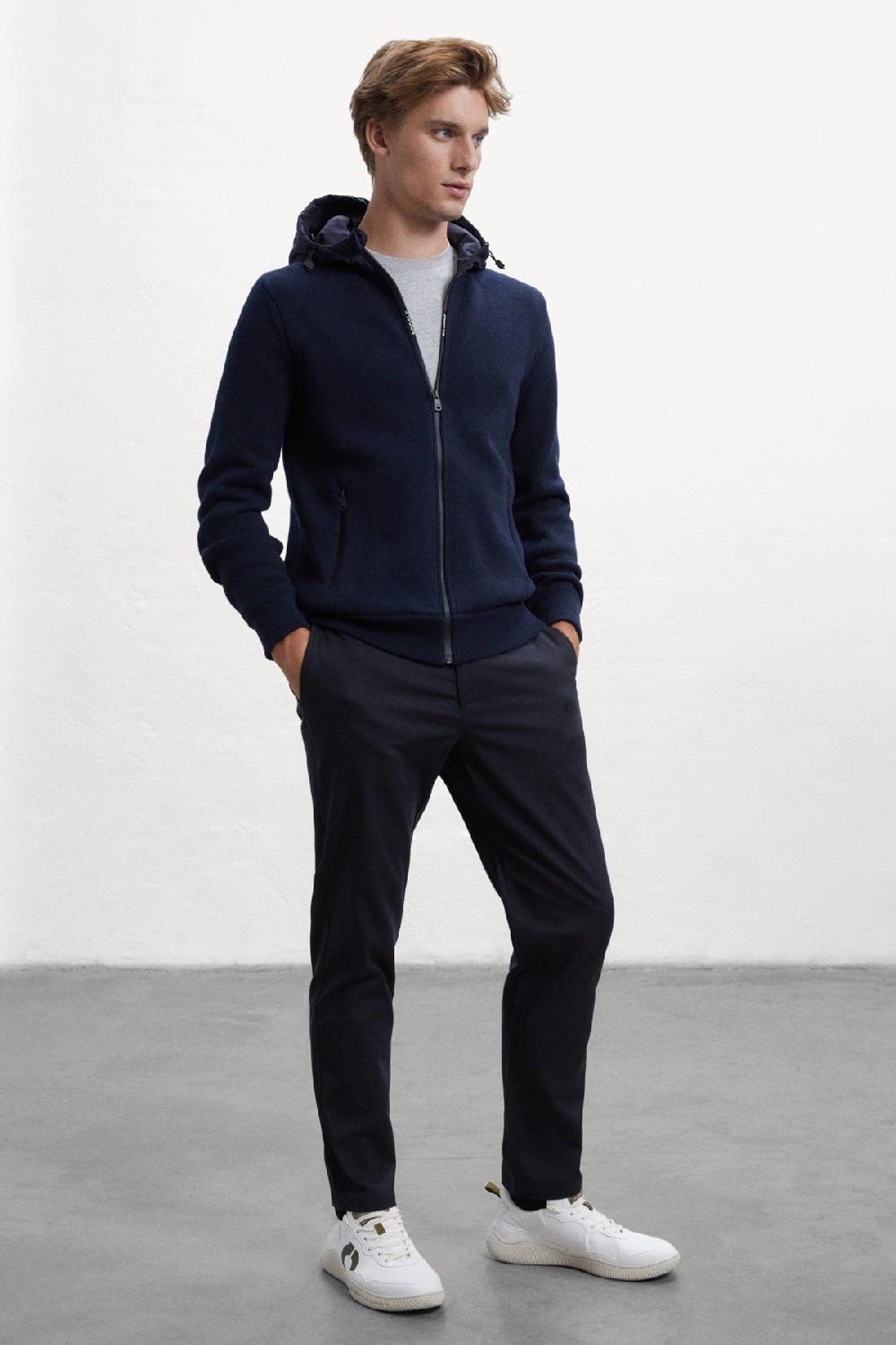 Ecoalf BLUE LESCA KNITTED JUMPER