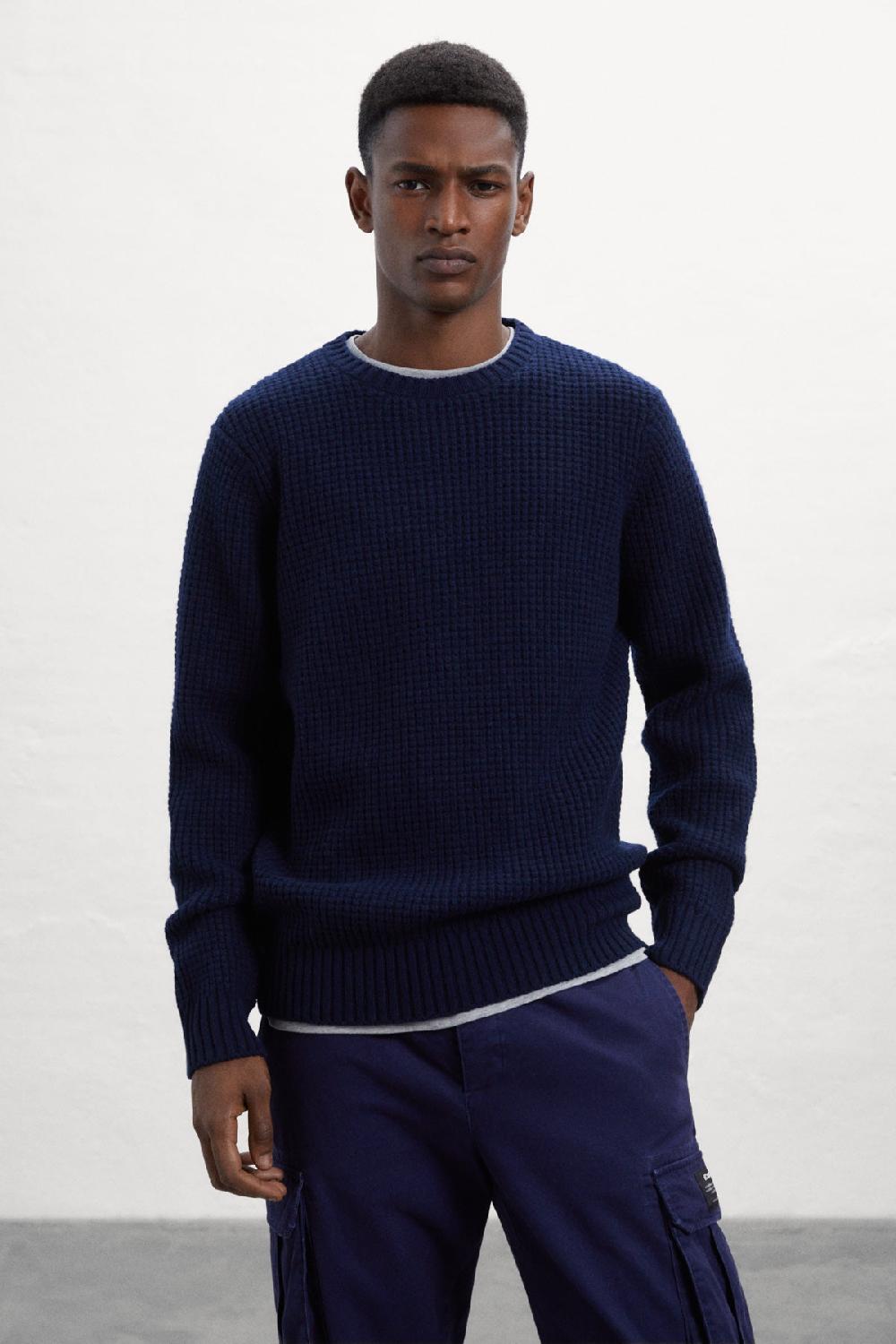 Ecoalf BLUE MERA KNITTED JUMPER