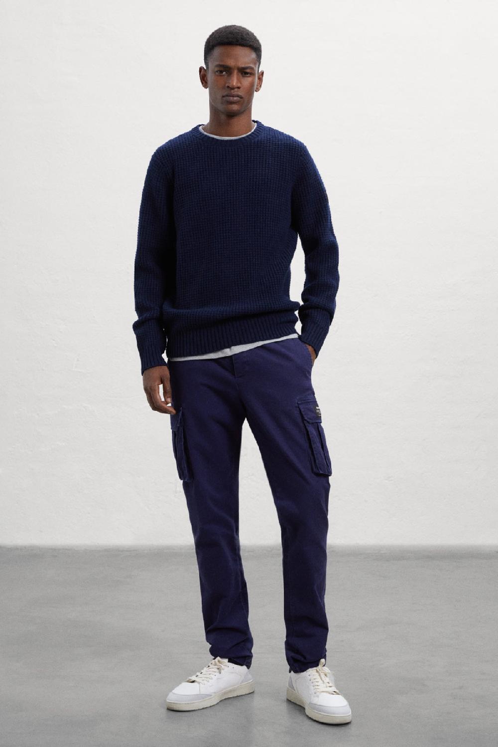 Ecoalf BLUE MERA KNITTED JUMPER