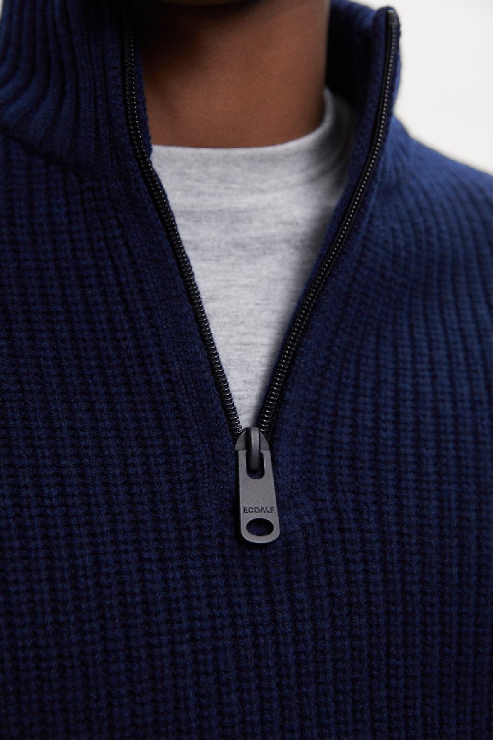 Ecoalf BLUE MERTO KNITTED JUMPER