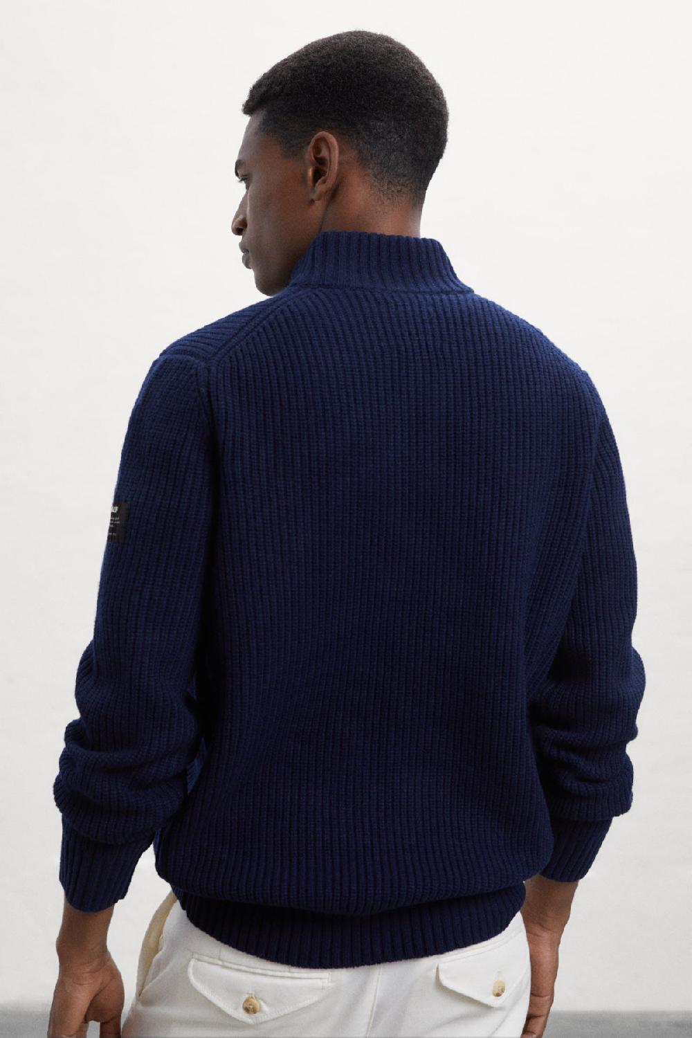 Ecoalf BLUE MERTO KNITTED JUMPER