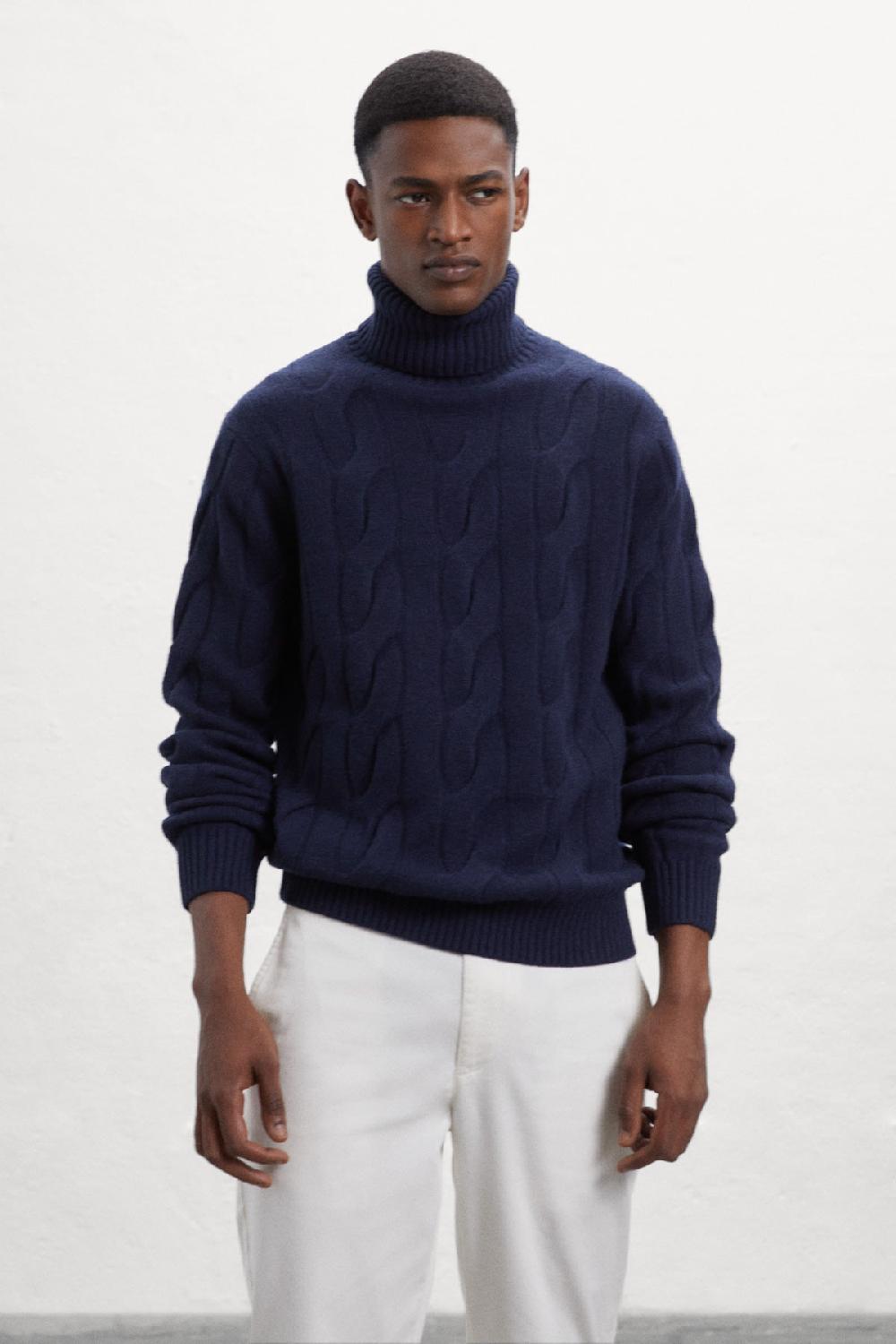 Ecoalf BLUE NEW BRUNA KNITTED JUMPER