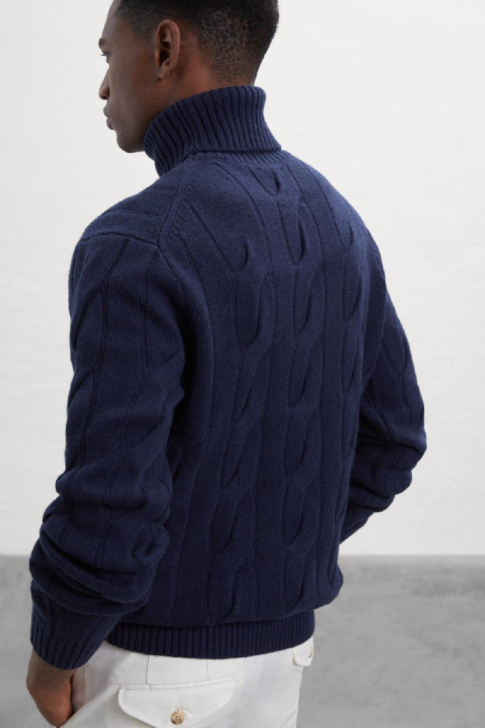 Ecoalf BLUE NEW BRUNA KNITTED JUMPER