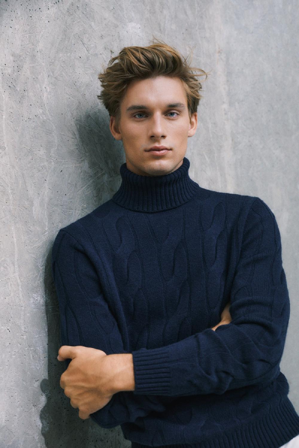 Ecoalf BLUE NEW BRUNA KNITTED JUMPER