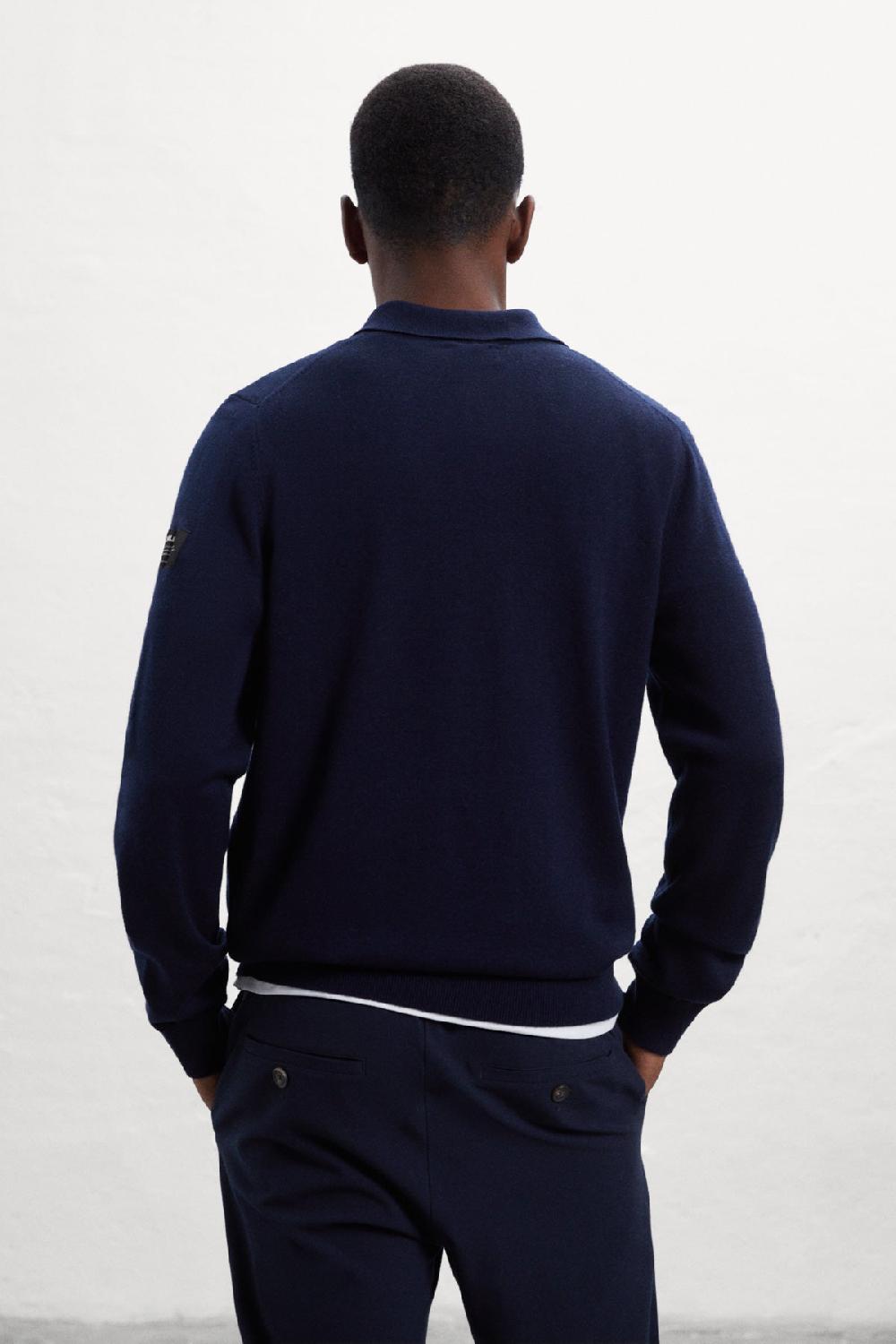 Ecoalf BLUE NUBA KNITTED JUMPER