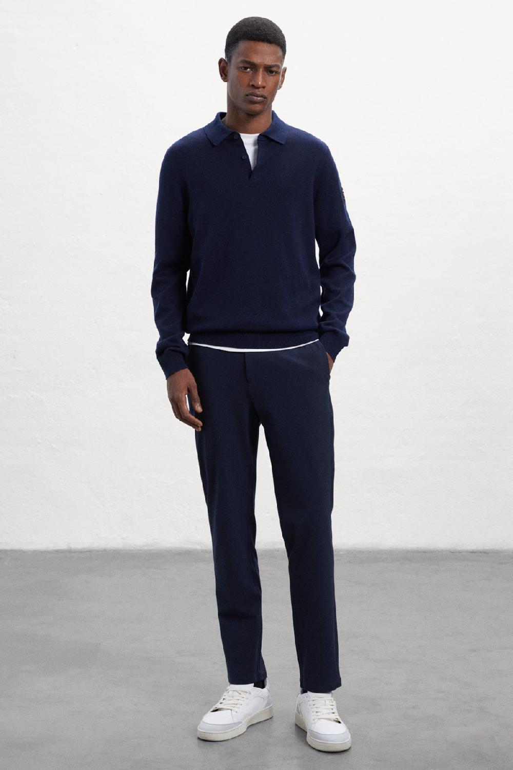 Ecoalf BLUE NUBA KNITTED JUMPER