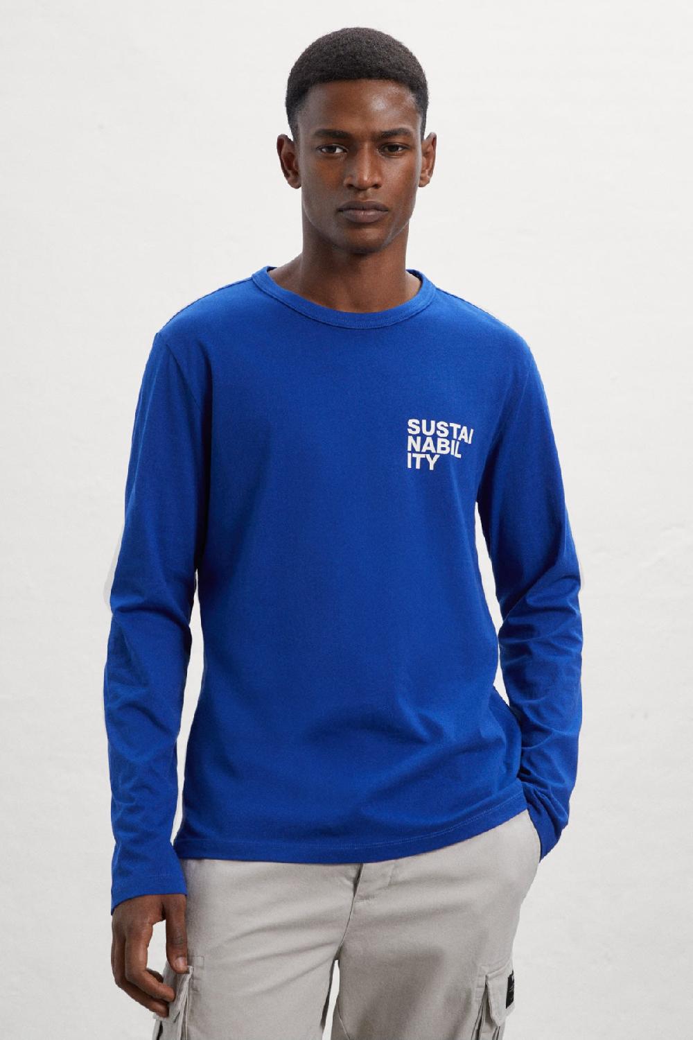 Ecoalf BLUE SUSTAN LONG-SLEEVED T-SHIRT