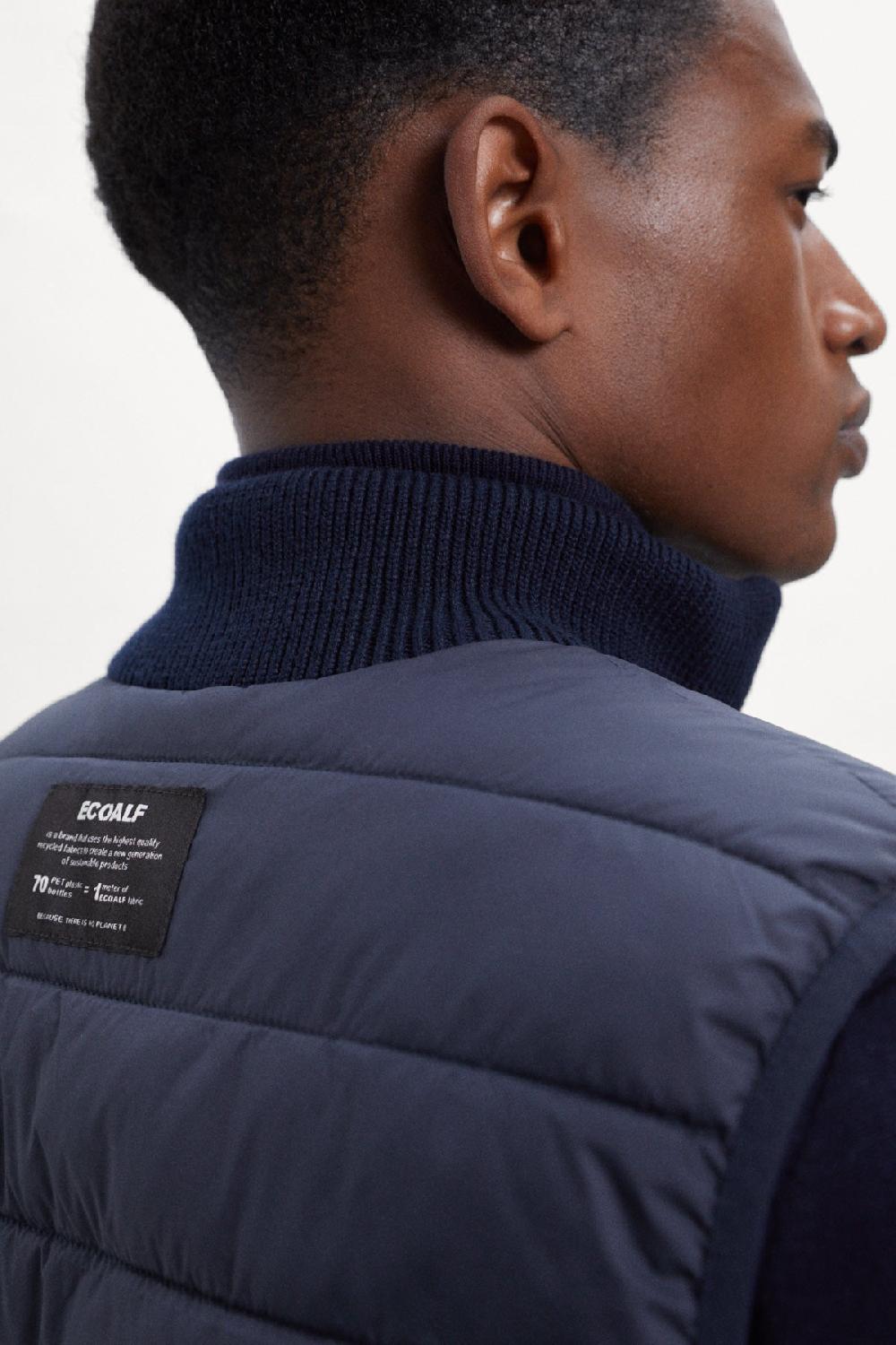 Ecoalf BLUE TRIM KNITTED VEST