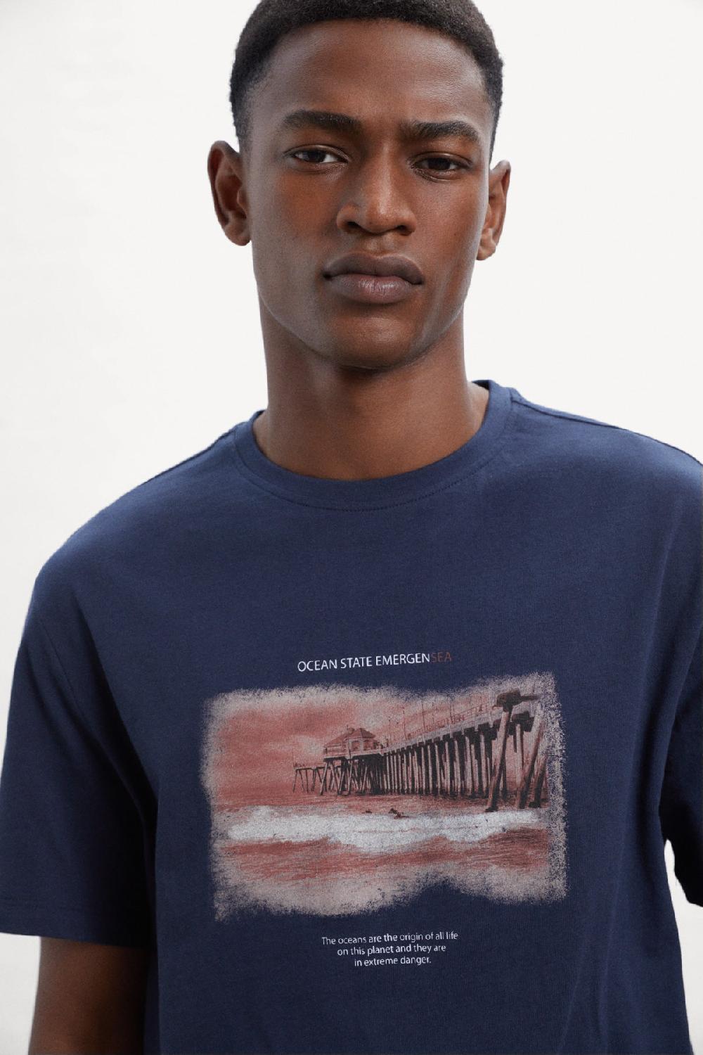 Ecoalf BLUE TXIM T-SHIRT