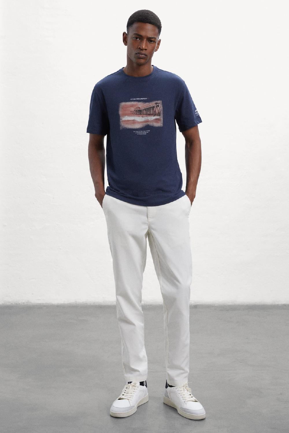 Ecoalf BLUE TXIM T-SHIRT