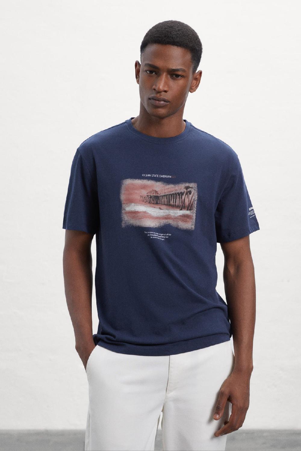 Ecoalf BLUE TXIM T-SHIRT