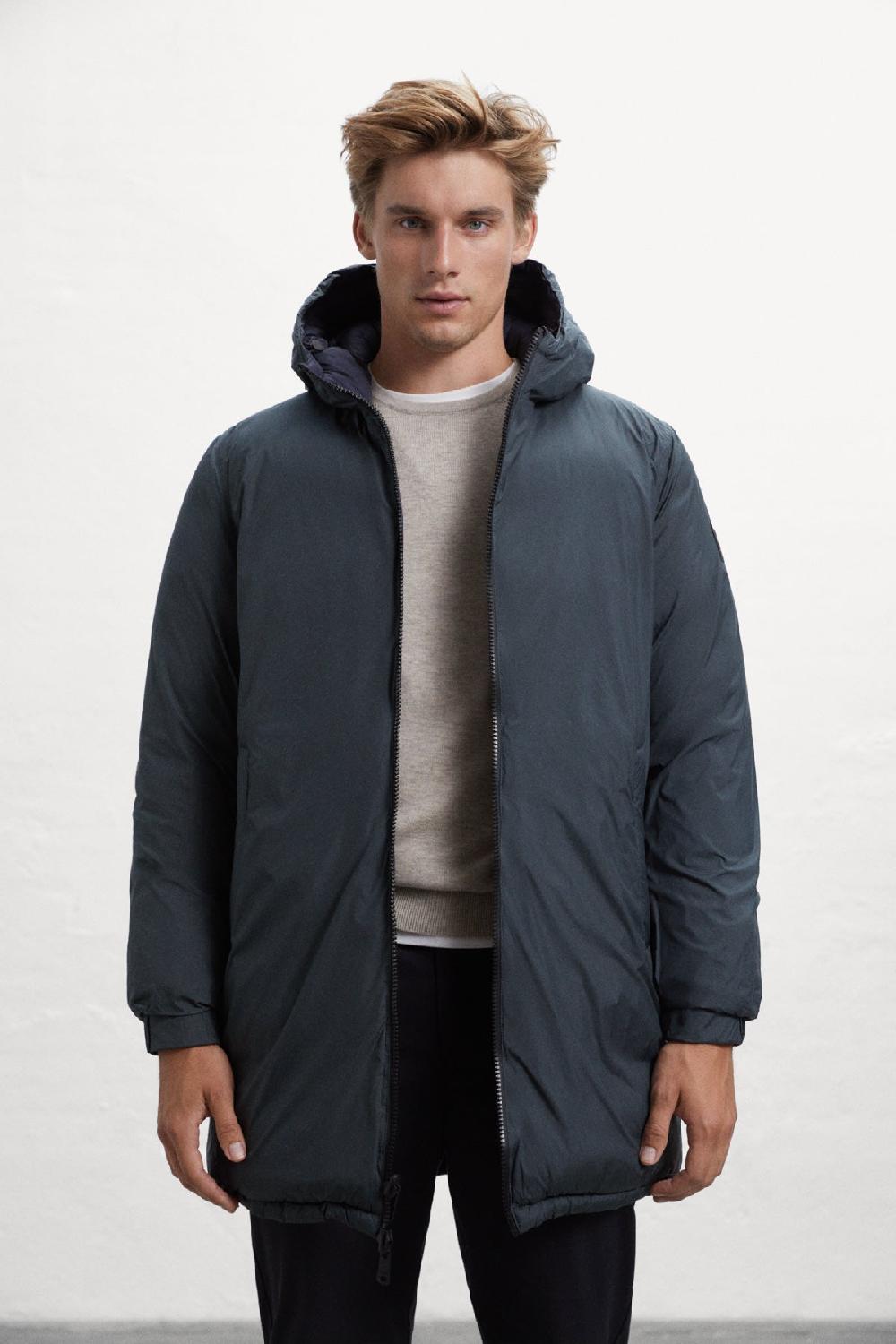 Ecoalf BLUE VINTAGE REVERSIBLE COAT