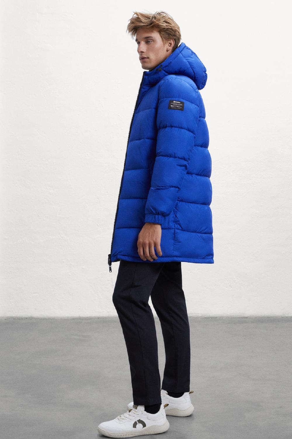 Ecoalf BLUE VINTAGE REVERSIBLE COAT