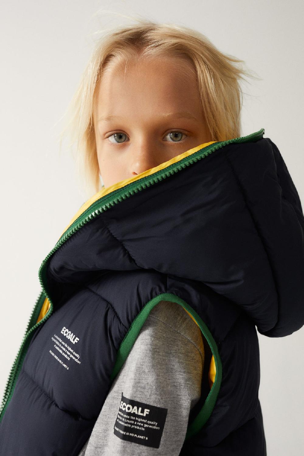 Ecoalf BLUE ZIPPY VEST