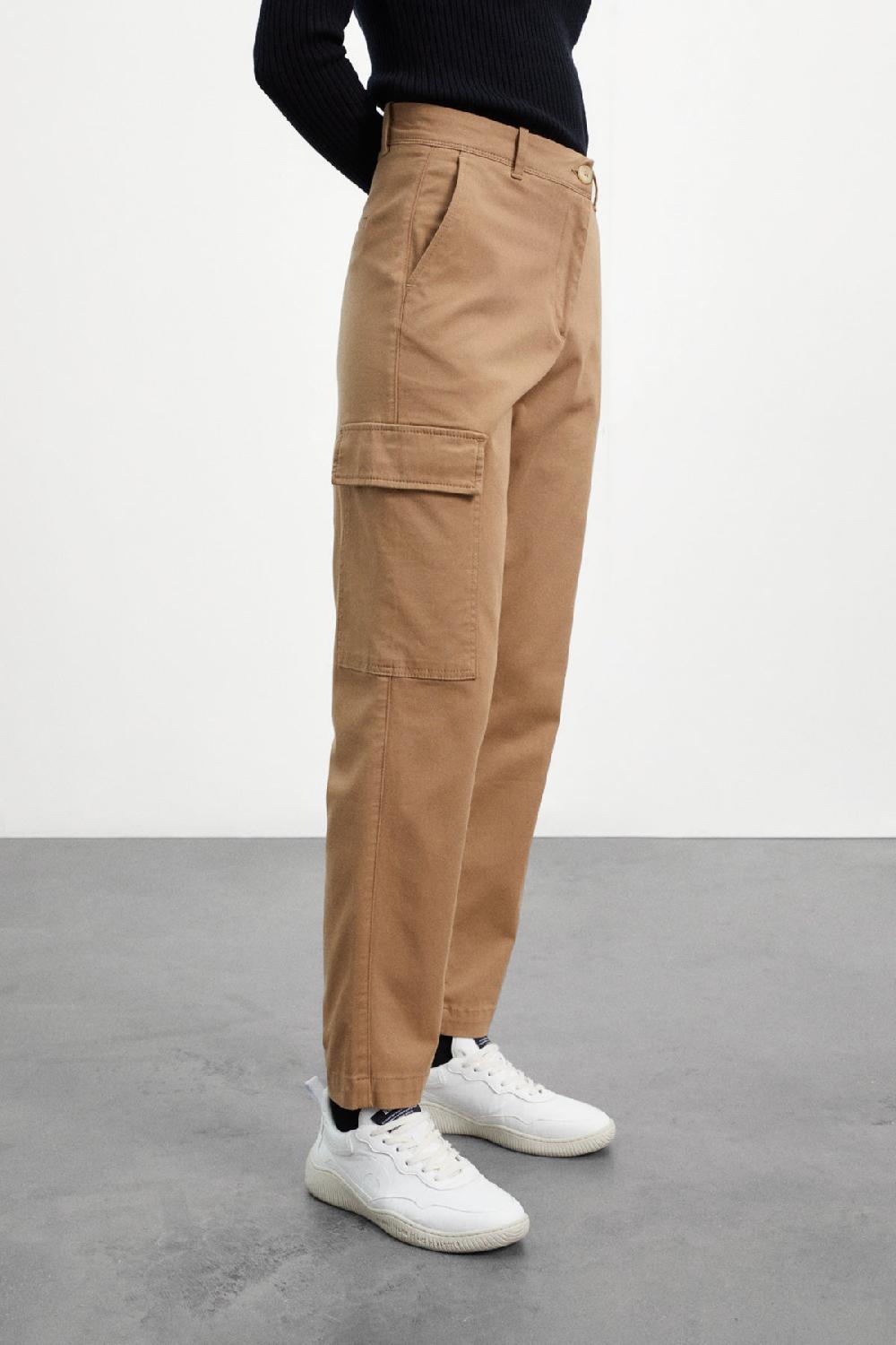Ecoalf BROWN ALBAIDA TROUSERS