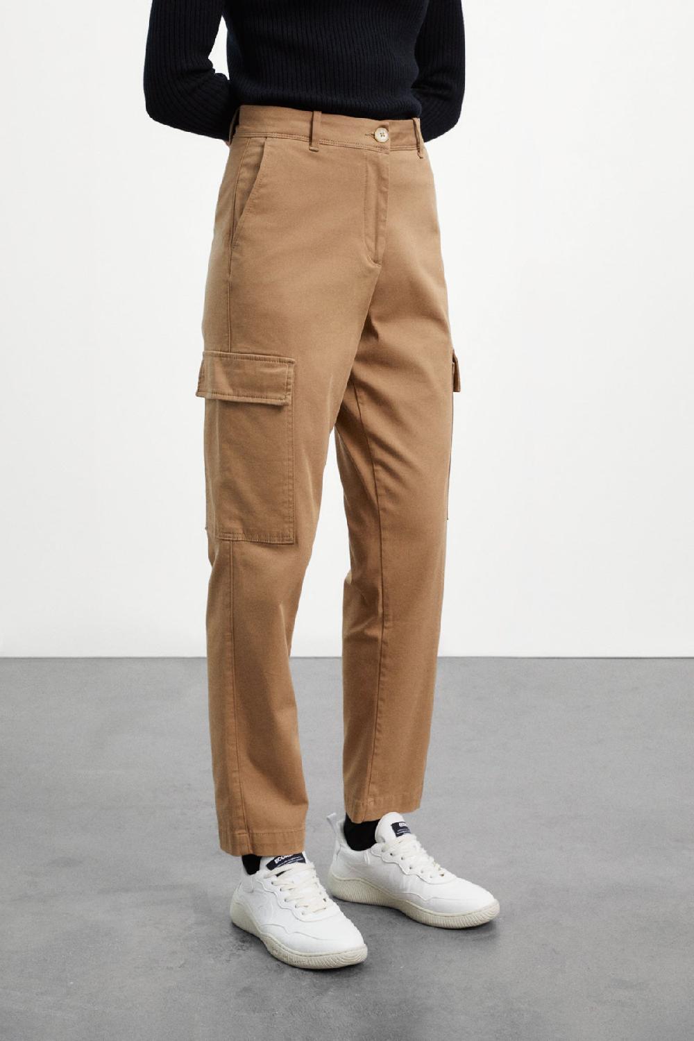 Ecoalf BROWN ALBAIDA TROUSERS