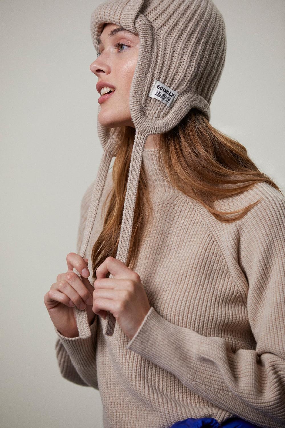 Ecoalf BROWN AVIATOR HAT