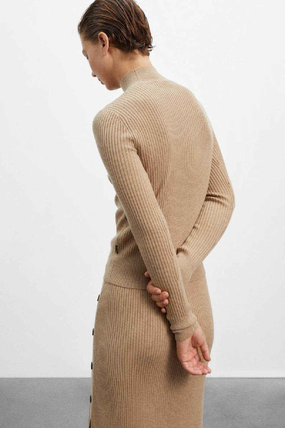 Ecoalf BROWN BABUL KNITTED JUMPER