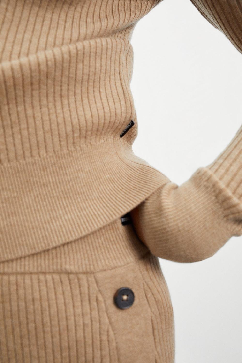 Ecoalf BROWN BABUL KNITTED JUMPER