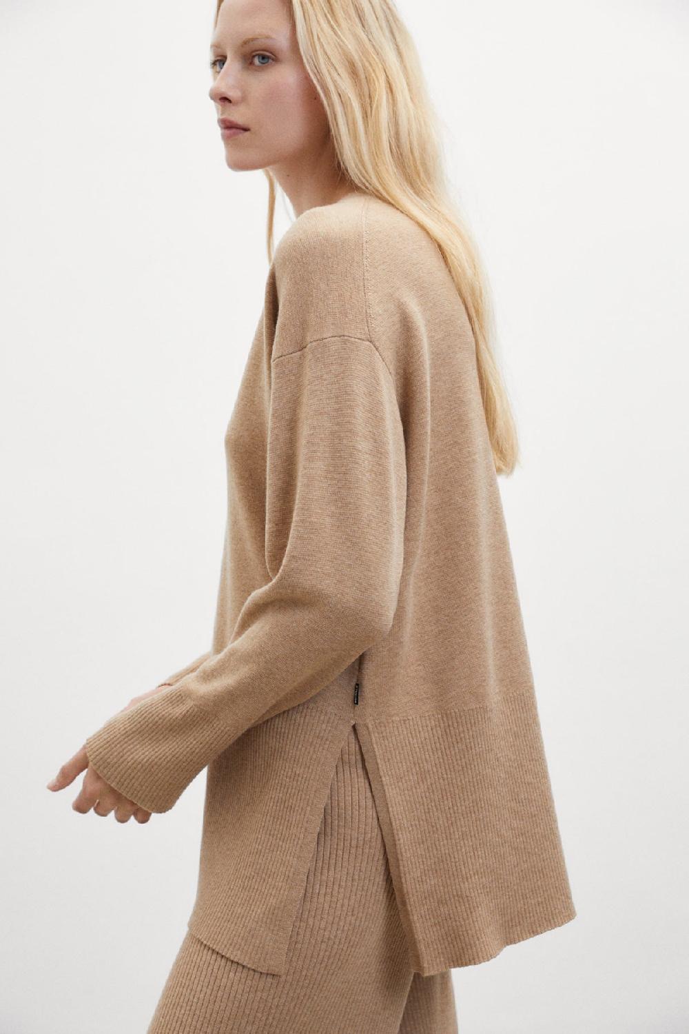 Ecoalf BROWN BERGAMOTA KNITTED JUMPER