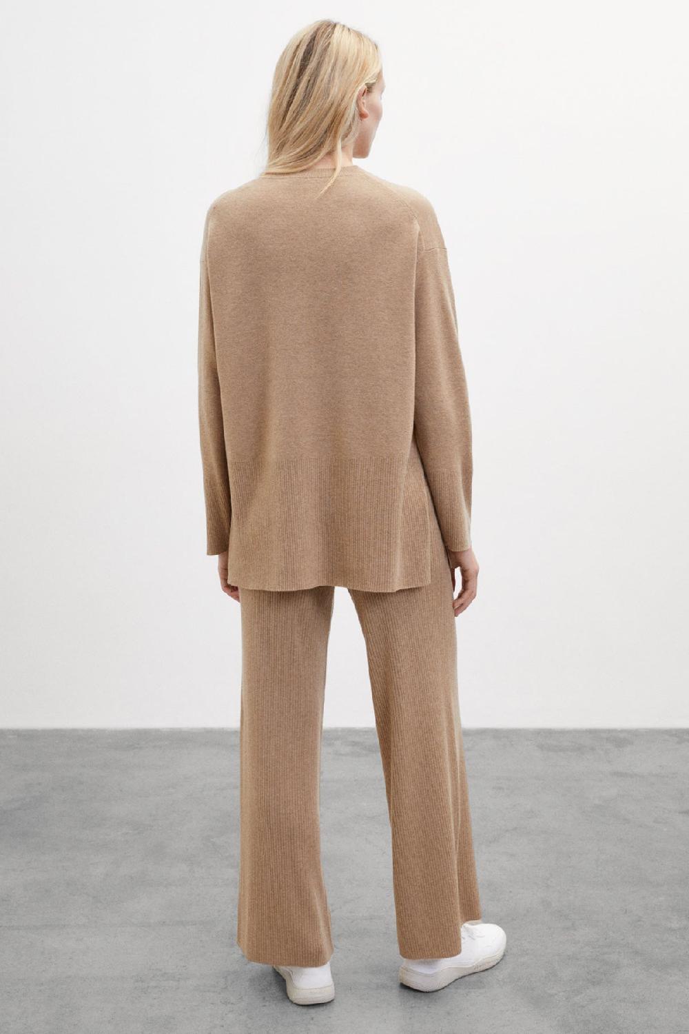 Ecoalf BROWN BERGAMOTA KNITTED JUMPER