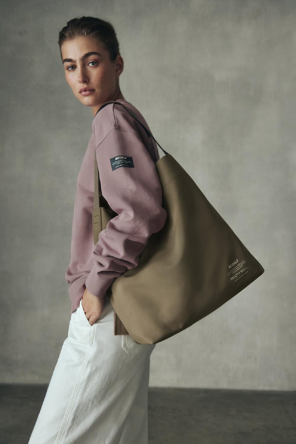 Ecoalf BROWN BONDED BUCKET BAG