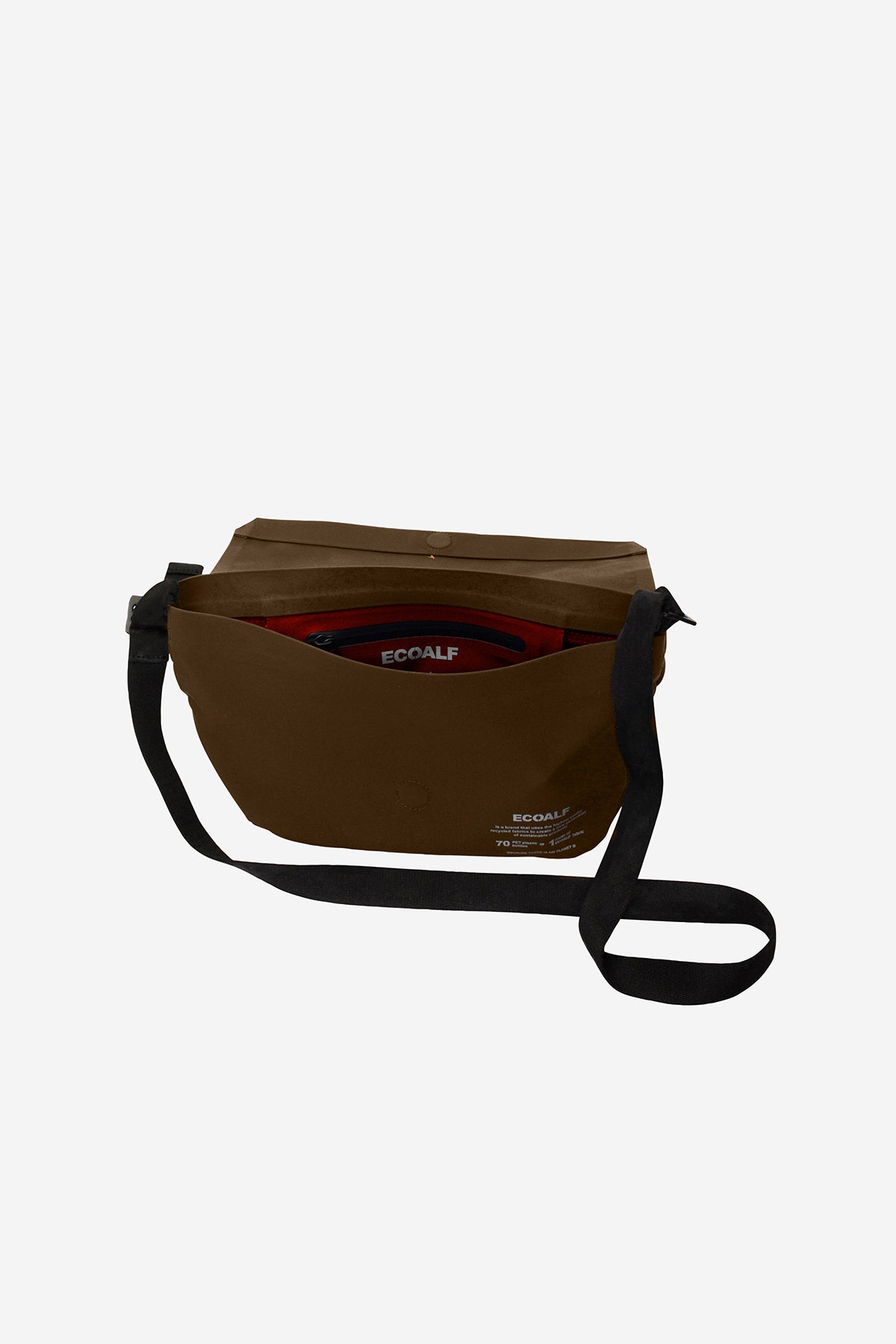 Ecoalf BROWN BONDED SHOULDER BAG