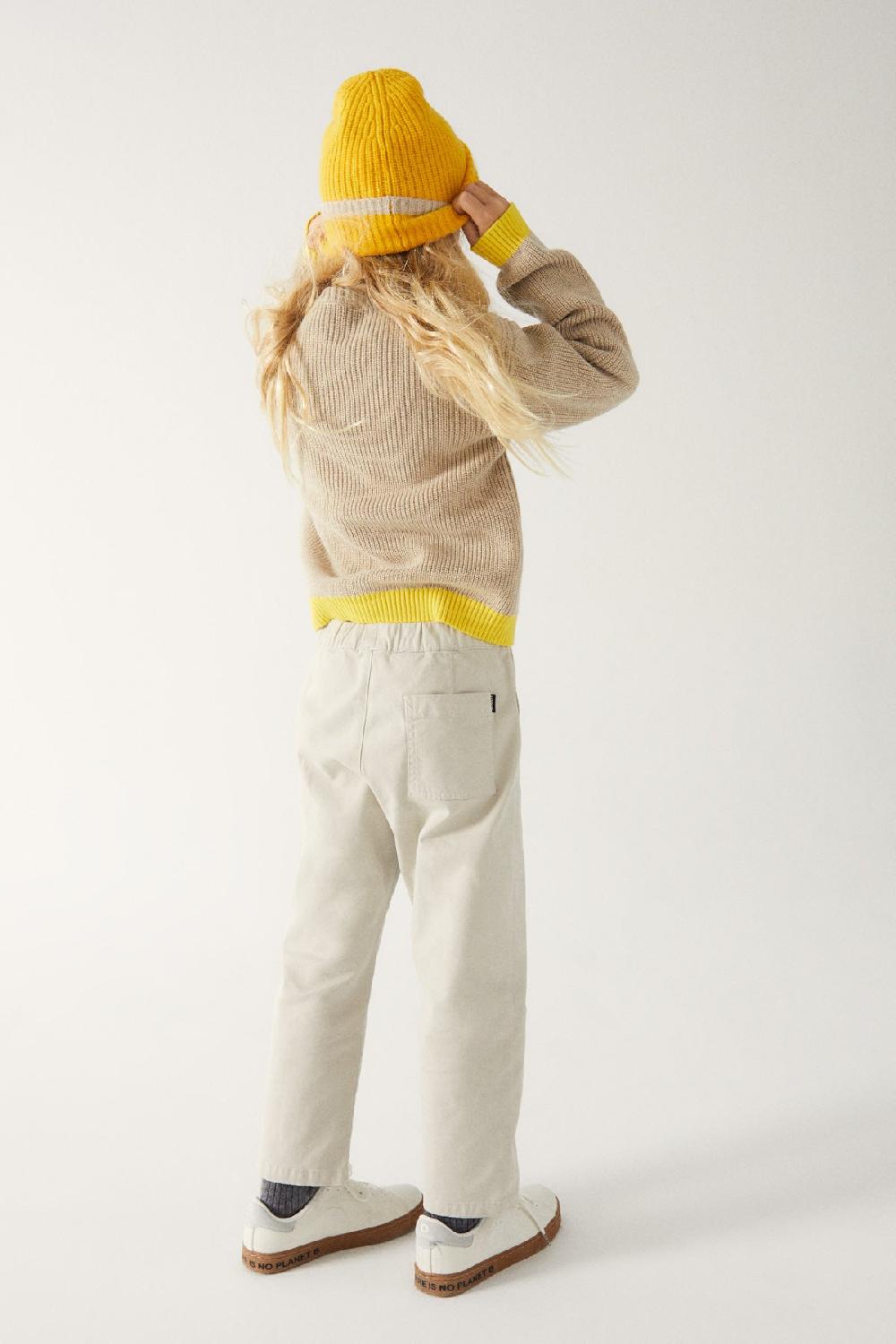 Ecoalf BROWN FLOWER KNITTED JUMPER