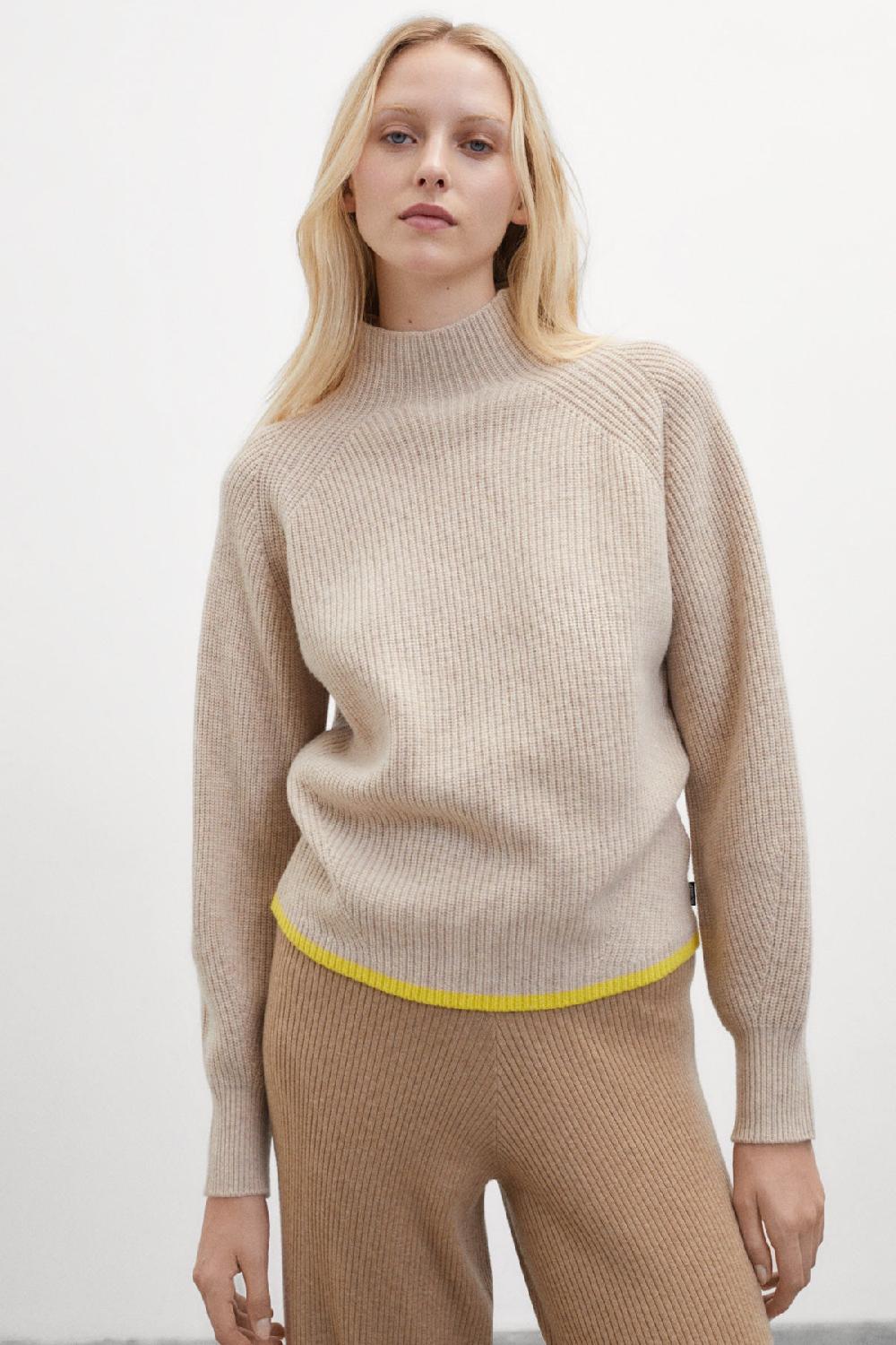 Ecoalf BROWN GINKO KNITTED JUMPER
