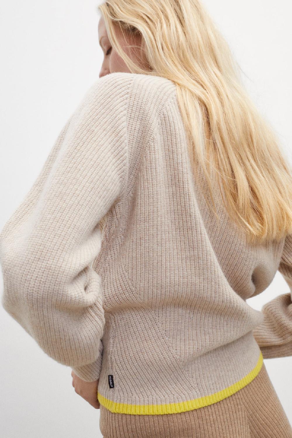 Ecoalf BROWN GINKO KNITTED JUMPER