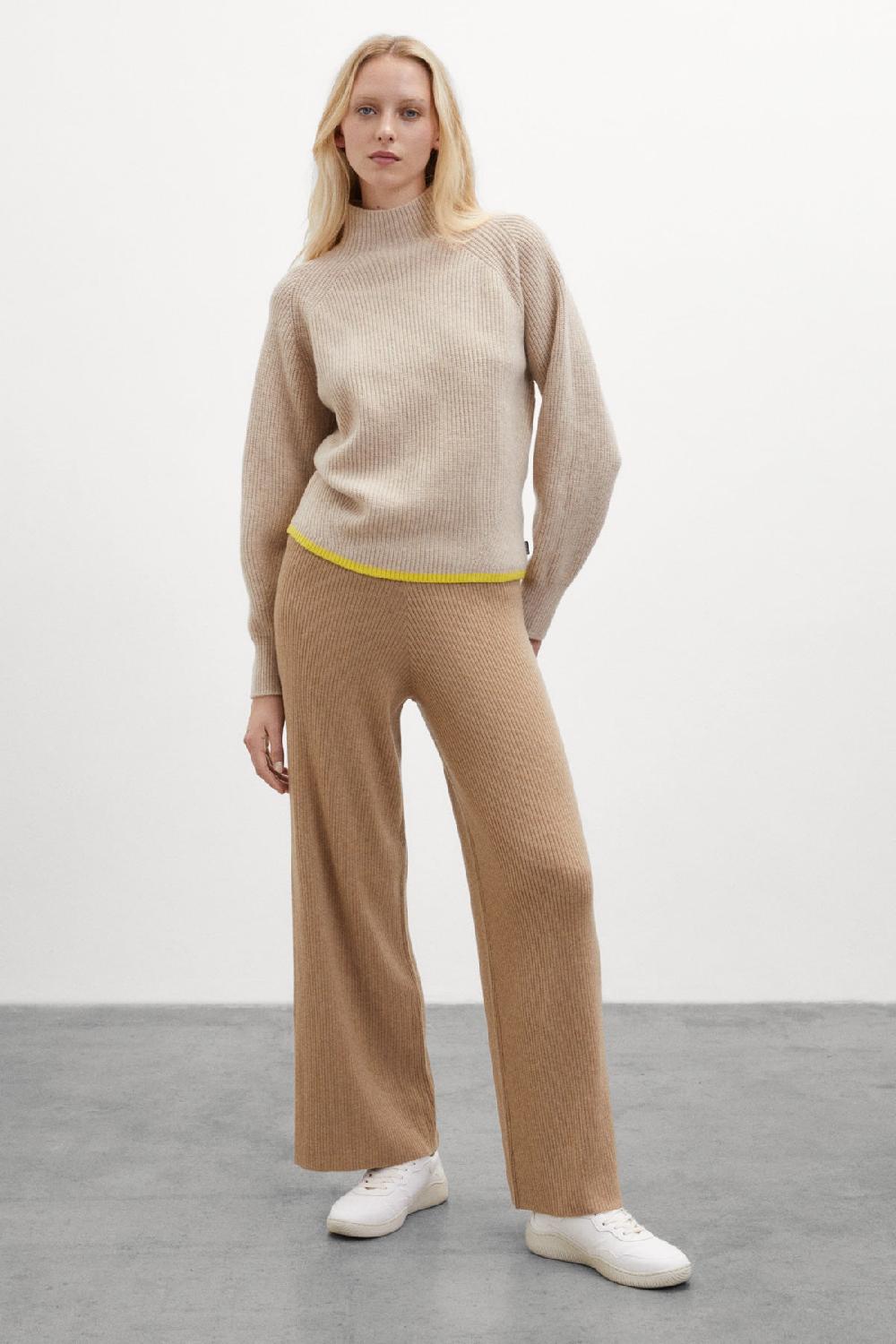 Ecoalf BROWN GINKO KNITTED JUMPER